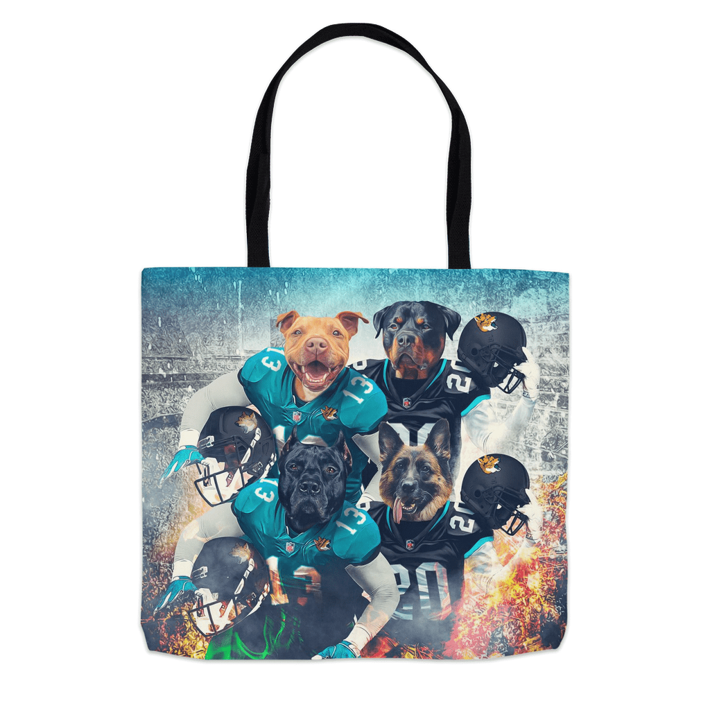 &#39;Jacksonville Doggos&#39; Personalized 4 Pet Tote Bag