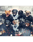 Póster personalizado de 6 mascotas 'Las Vegas Doggos'