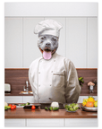 'The Chef' Personalized Dog Mini Portrait