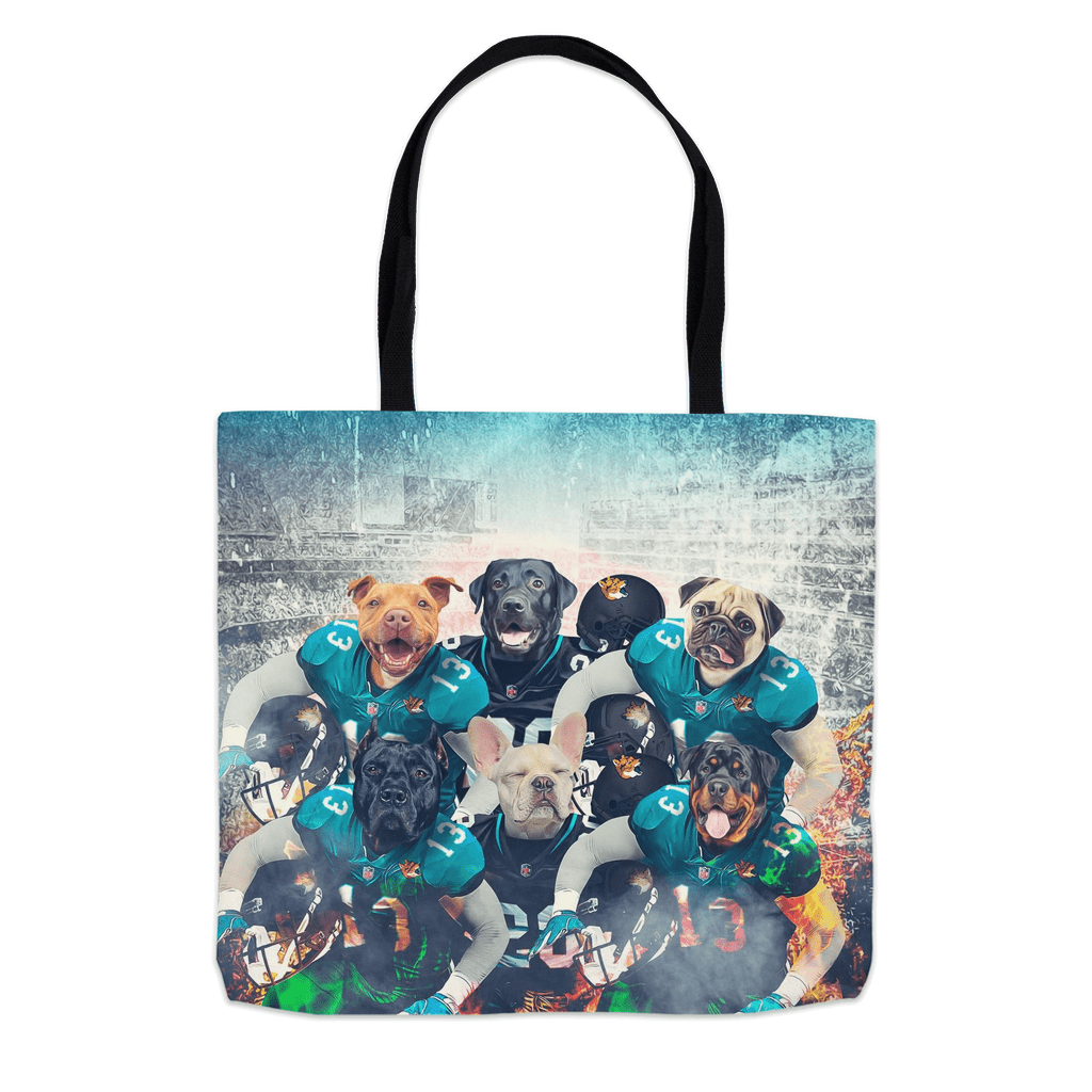 &#39;Jacksonville Doggos&#39; Personalized 6 Pet Tote Bag