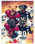 'Arizona Doggos' Personalized 4 Pet Poster