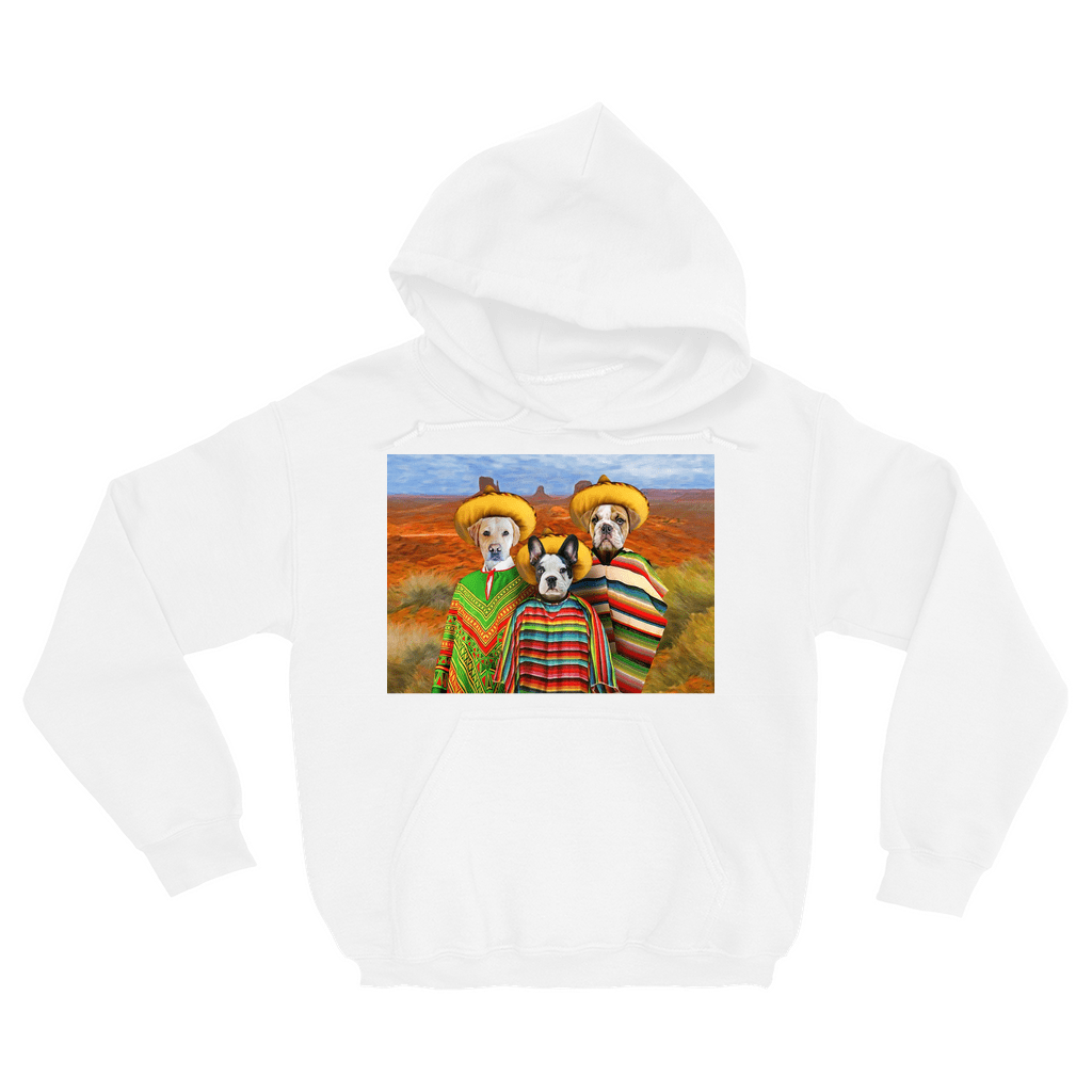 &#39;3 Amigos&#39; Personalized 3 Pet Hoody