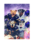 'Minnesota Doggos' Personalized 4 Pet Standing Canvas