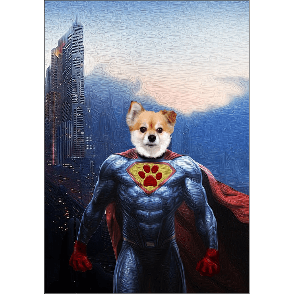 The Super Dog: Personalized Dog Mini Portrait