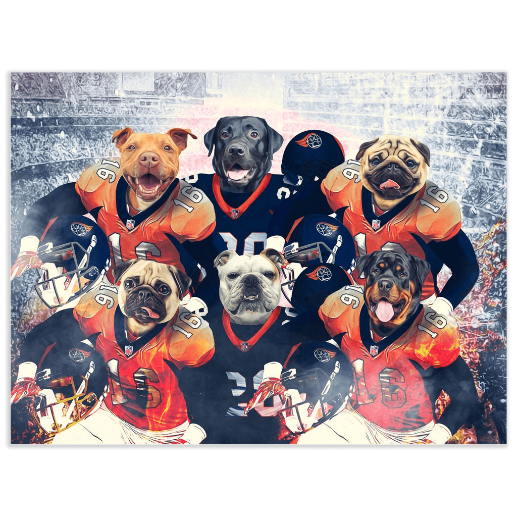 &#39;Denver Doggos&#39; Personalized 6 Pet Poster