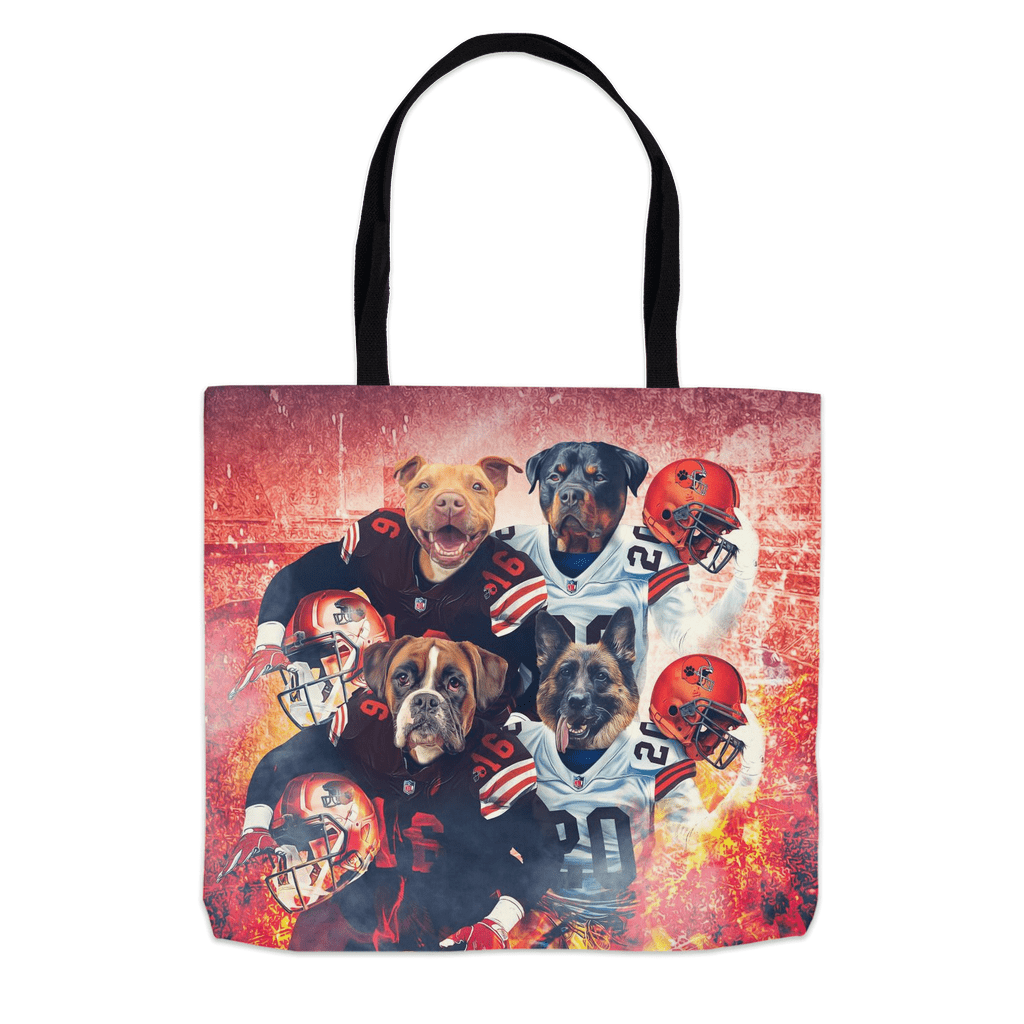 &#39;Cleveland Doggos&#39; Personalized 4 Pet Tote Bag