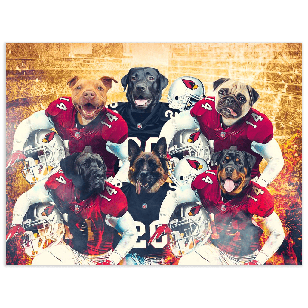 &#39;Arizona Doggos&#39; Personalized 6 Pet Poster