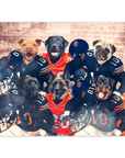 'Chicago Doggos' Personalized 6 Pet Poster