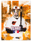 'Baltimore Dogorioles' Personalized Pet Poster