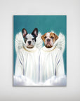 '2 Angels' Personalized Pet Mini Portrait