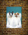 '2 Angels' Personalized Pet Mini Portrait