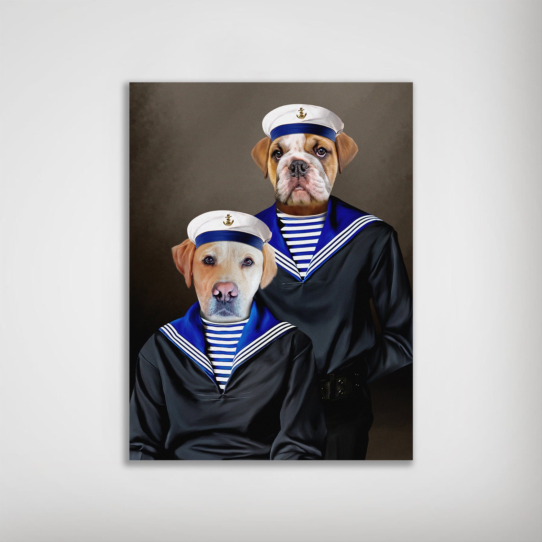 &#39;The Sailors&#39; Personalized 2 Pet Mini Portrait