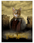 'Lord Of The Meows' Personalized Pet Mini Portrait