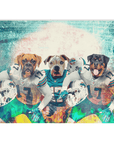 'Miami Doggos' Personalized 3 Pet Blanket