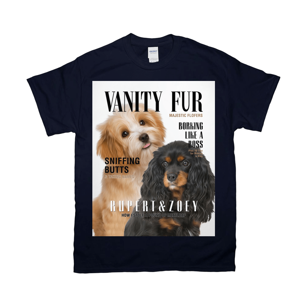 Camiseta personalizada para 2 mascotas &#39;Vanity Fur&#39;