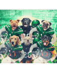 'New York Jet-Doggos' Personalized 6 Pet Blanket