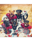 'Atlanta Doggos' Personalized 5 Pet Blanket