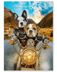 'Harley Wooferson' Personalized 2 Pet Mini Portrait