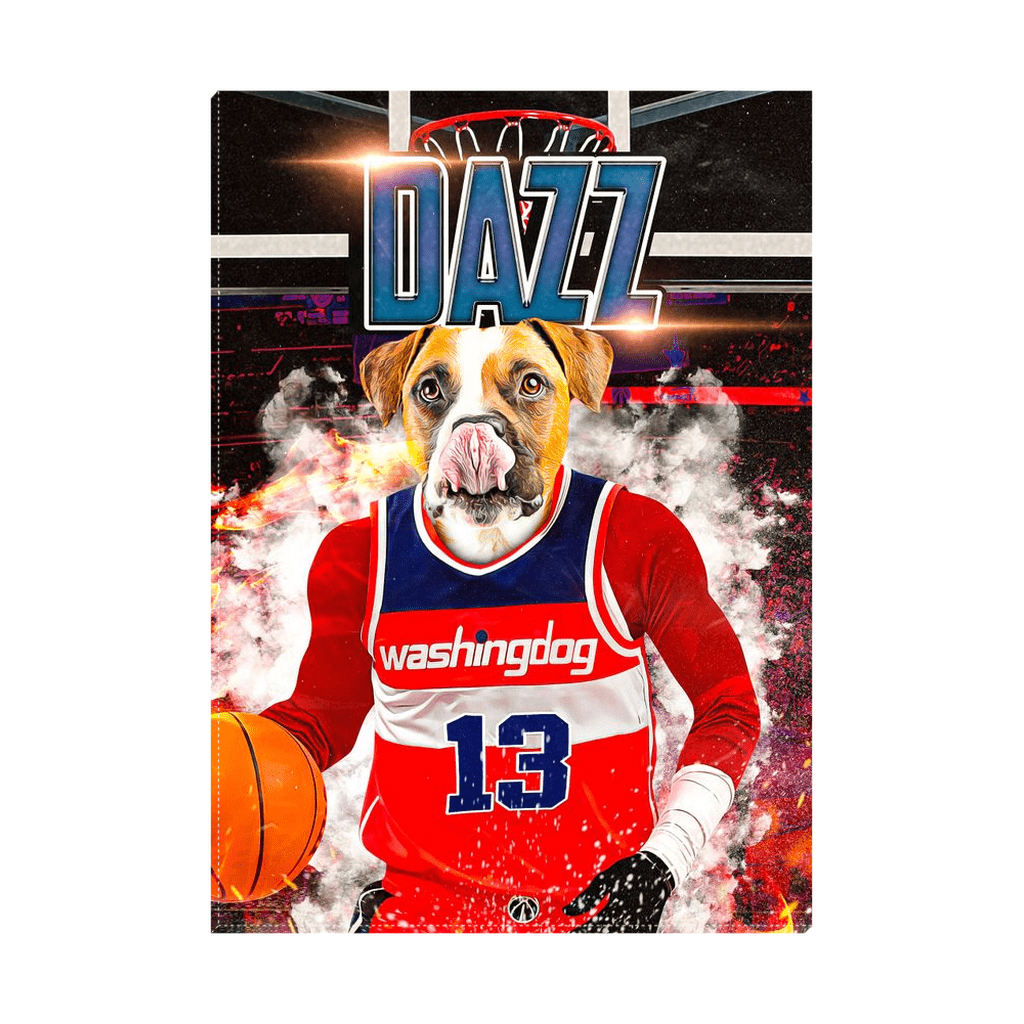 &#39;Washingdog Wizards&#39; Personalized Pet Standing Canvas