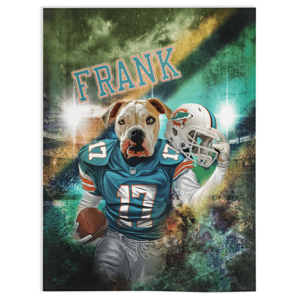 &#39;Miami Doggos&#39; Personalized Pet Blanket