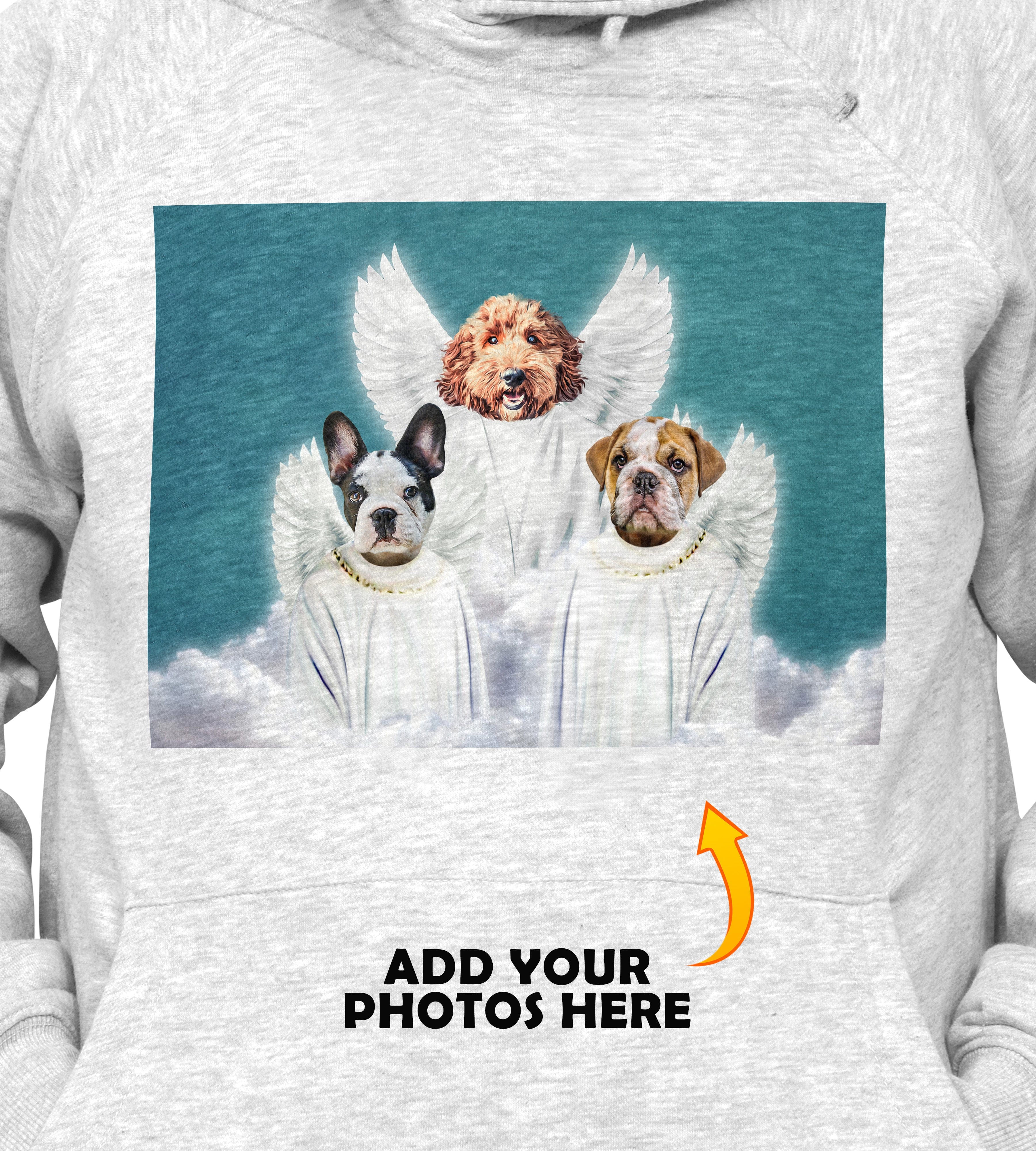 &#39;3 Angels&#39; Personalized 3 Pet Hoody
