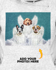 Sudadera con capucha personalizada para 3 mascotas '3 Angels'