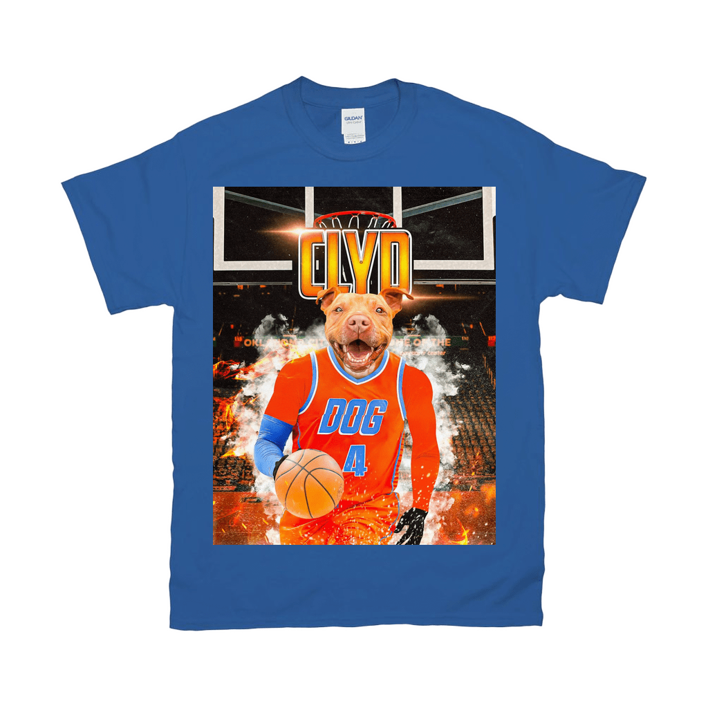 &#39;Okc Thunders Doggos&#39; Personalized Pet T-Shirt