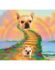 'The Rainbow Bridge' Personalized Pet Mini Portrait