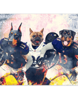'Baltimore Doggos' Personalized 3 Pet Poster