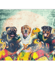 'Green Bay Doggos' Personalized 3 Pet Blanket