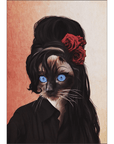 'Amy Cathouse' Personalized Pet Mini Portrait