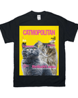 Camiseta personalizada para 2 mascotas 'Catmopolitan'