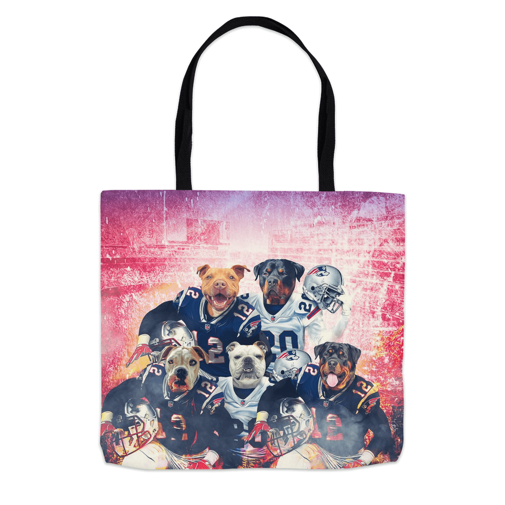 &#39;New England Doggos&#39; Personalized 5 Pet Tote Bag