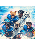 'Detroit Doggos' Personalized 5 Pet Poster