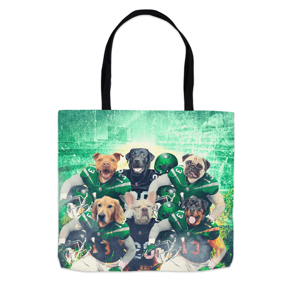 &#39;New York Jet-Doggos&#39; Personalized 6 Pet Tote Bag