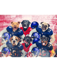 'New York Doggos' Personalized 6 Pet Standing Canvas