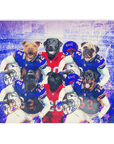 'Buffalo Doggos' Personalized 6 Pet Blanket