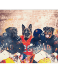'Chicago Doggos' Personalized 3 Pet Blanket