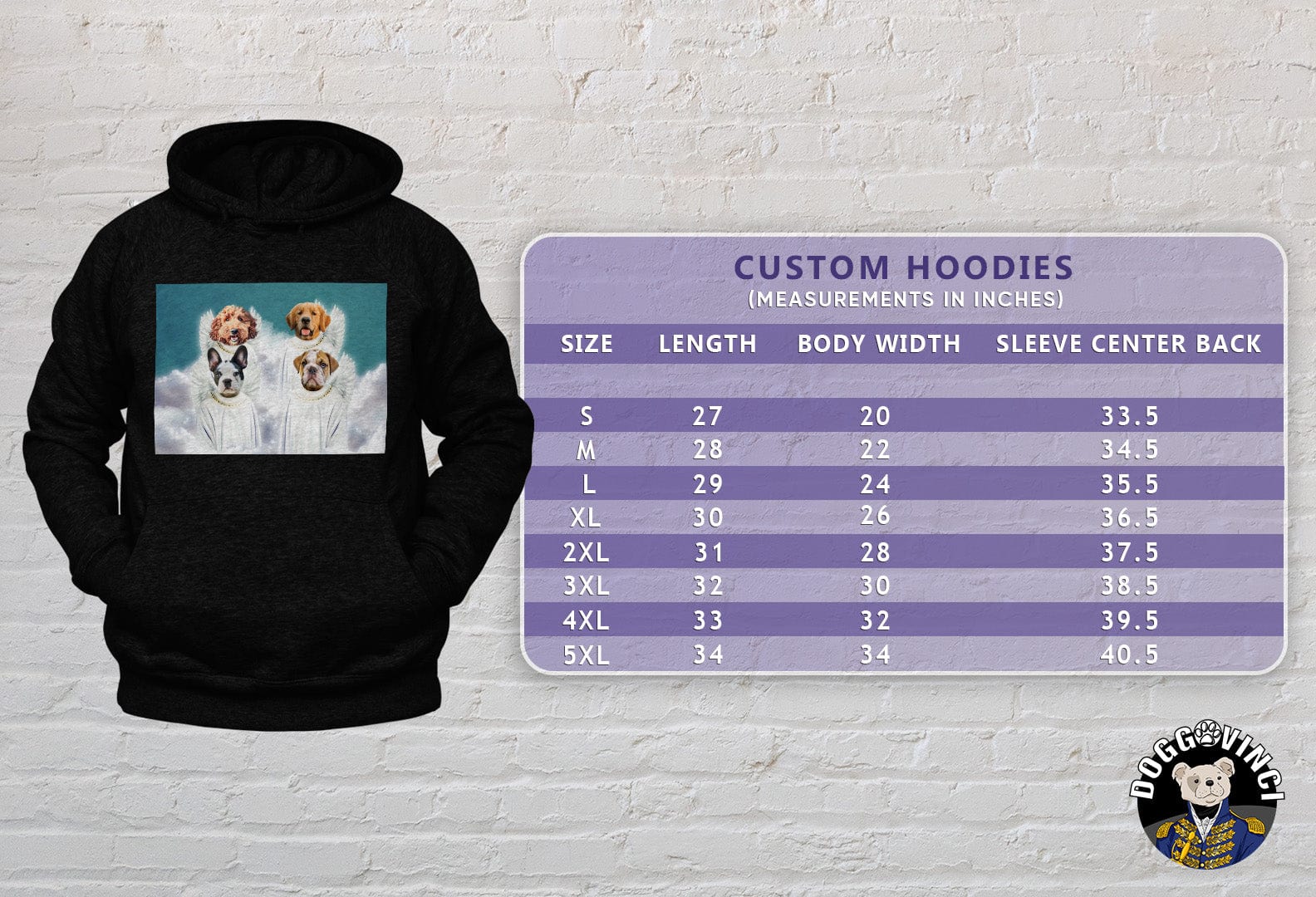 &#39;4 Angels&#39; Personalized 4 Pet Hoody