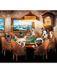 'The Poker Players' Personalized 6 Pet Mini Portrait