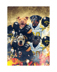 'Pittsburgh Doggos' Personalized 4 Pet Standing Canvas