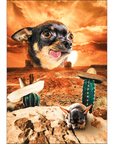 'Mexican Desert' Personalized Pet Mini Portrait