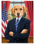 'The President' Personalized Pet Mini Portrait