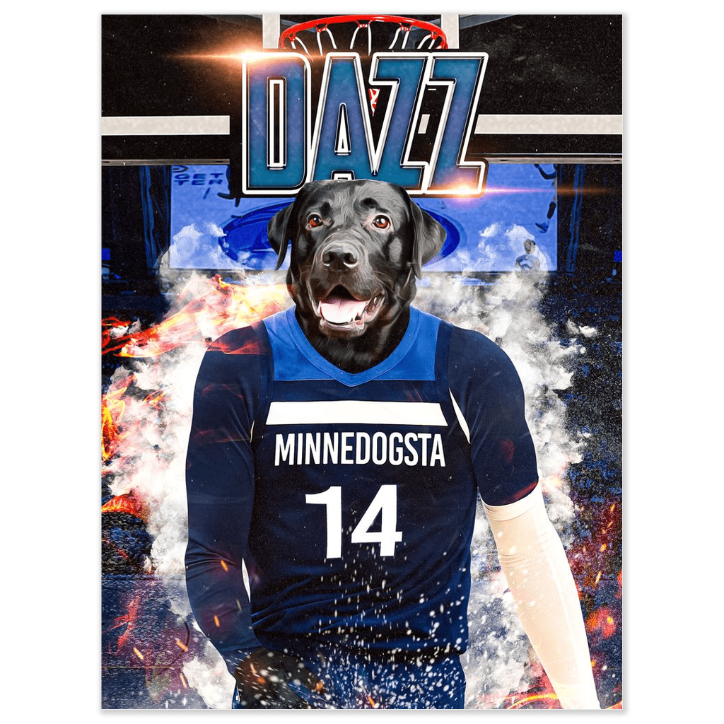&#39;Minnedogsta Timberdogs&#39; Personalized Dog Poster