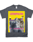 Camiseta personalizada para 2 mascotas 'Catmopolitan'