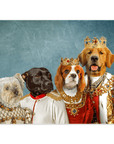 'The Royal Family' Personalized 4 Pet Mini Portrait