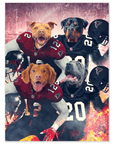'Atlanta Doggos' Personalized 4 Pet Poster