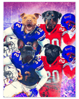 'Buffalo Doggos' Personalized 4 Pet Poster