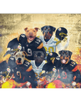 'Pittsburgh Doggos' Personalized 5 Pet Blanket