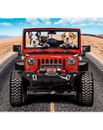 'The Yeep Cruisers' Personalized 3 Pet Mini Portrait